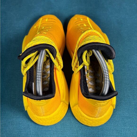 Size 5.5Men/7Women - Adidas Pharrell x NMD Human Race Yellow - Picture 7 of 9